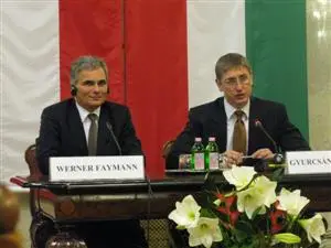 Faymann in Budapest