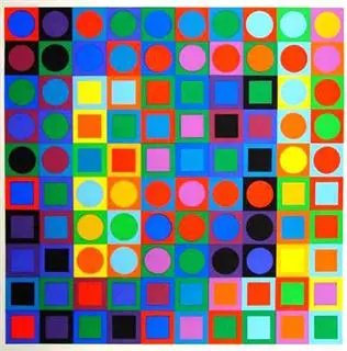 Geometrische Formen, optische Täuschungen und knallige Farben: das Vasarely-Museum in Budapest
