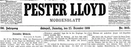 Gipfeltreffen großer Geister in einer mysteriösen Weihnachtsausgabe des Pester Lloyd