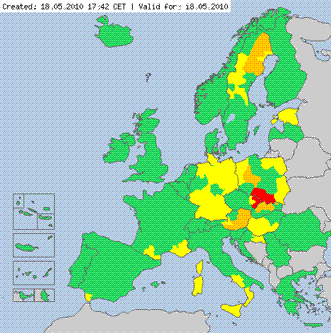Hochwasser und Unwetter in Ungarn, Polen, Tschechien, Slowakei - Mai 2010