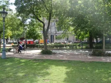 Der Szabadság tér im Zentrum von Budapest
