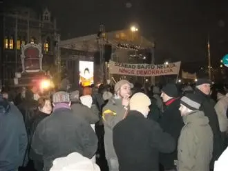 Mediengesetz: wieder Demo in Budapest
