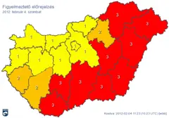 Frost, Schnee & Sturm: Unwetterwarnung für Ungarn
