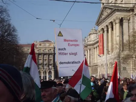 Anti-Orbán Demonstration in Ungarn