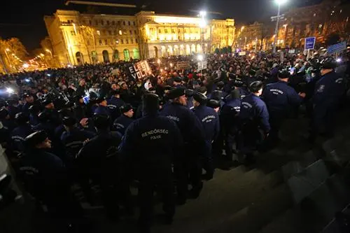 Anti-Orbán Demonstration in Ungarn