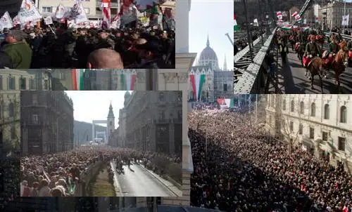 15. März: Großdemos am Nationalfeiertag von Ungarn, Orbán in Brüssel