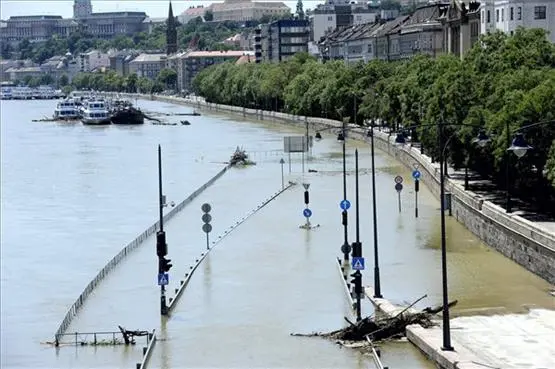Hochwasser in Budapest, Ungarn, Newsticker