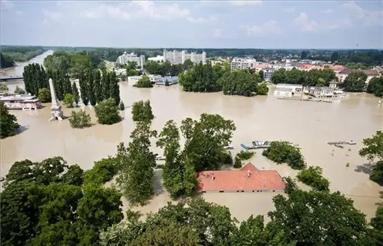 Hochwasser in Budapest, Ungarn, Newsticker