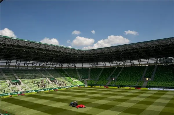 Ein Adler bewacht die "Fradi City": der FTC Ferencváros eröffnete sein neues Stadion in Budapest