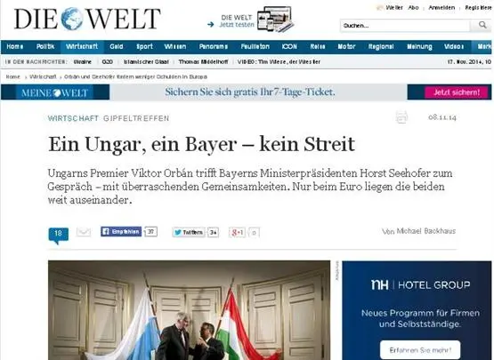 Der "Welt" war´s nicht genug: Ungarn erteilt Deutschland eine Lektion in "Presseethik"