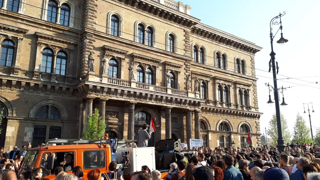 Protest gegen die ungarische Regierung. Photo: wikicomons