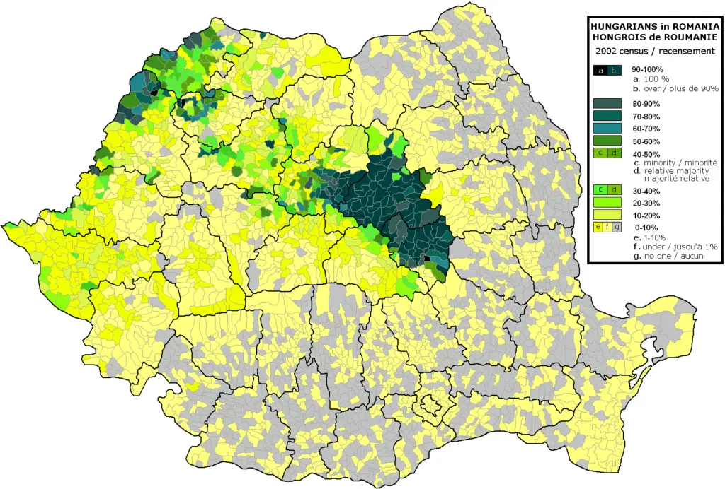 Ungarische Minderheit in Rumänien 2002
