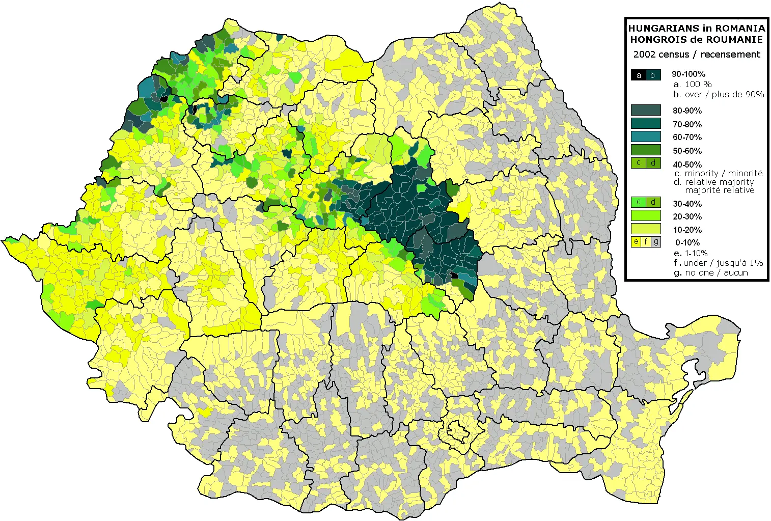 Ungarische Minderheit in Rumänien 2002