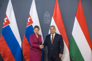 Orban bei Zuzana Caputová Juli 2019
