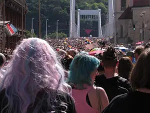 Budapest Pride 2025 auf der Elisabeth-Brücke