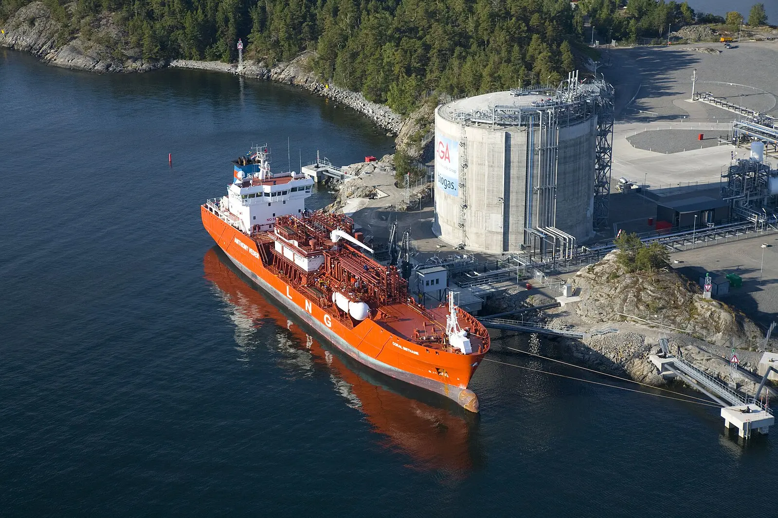 LNG Terminal, Photo von Jan Arrhénborg / AGA