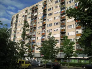 Wohnblocks in Budapest 13. Bezirk, photo von alexbarrow