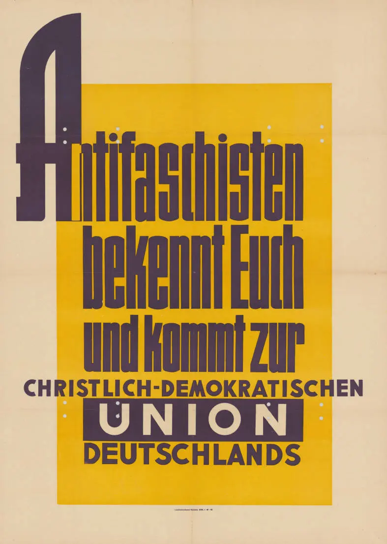 CDU Antifa-Plakat