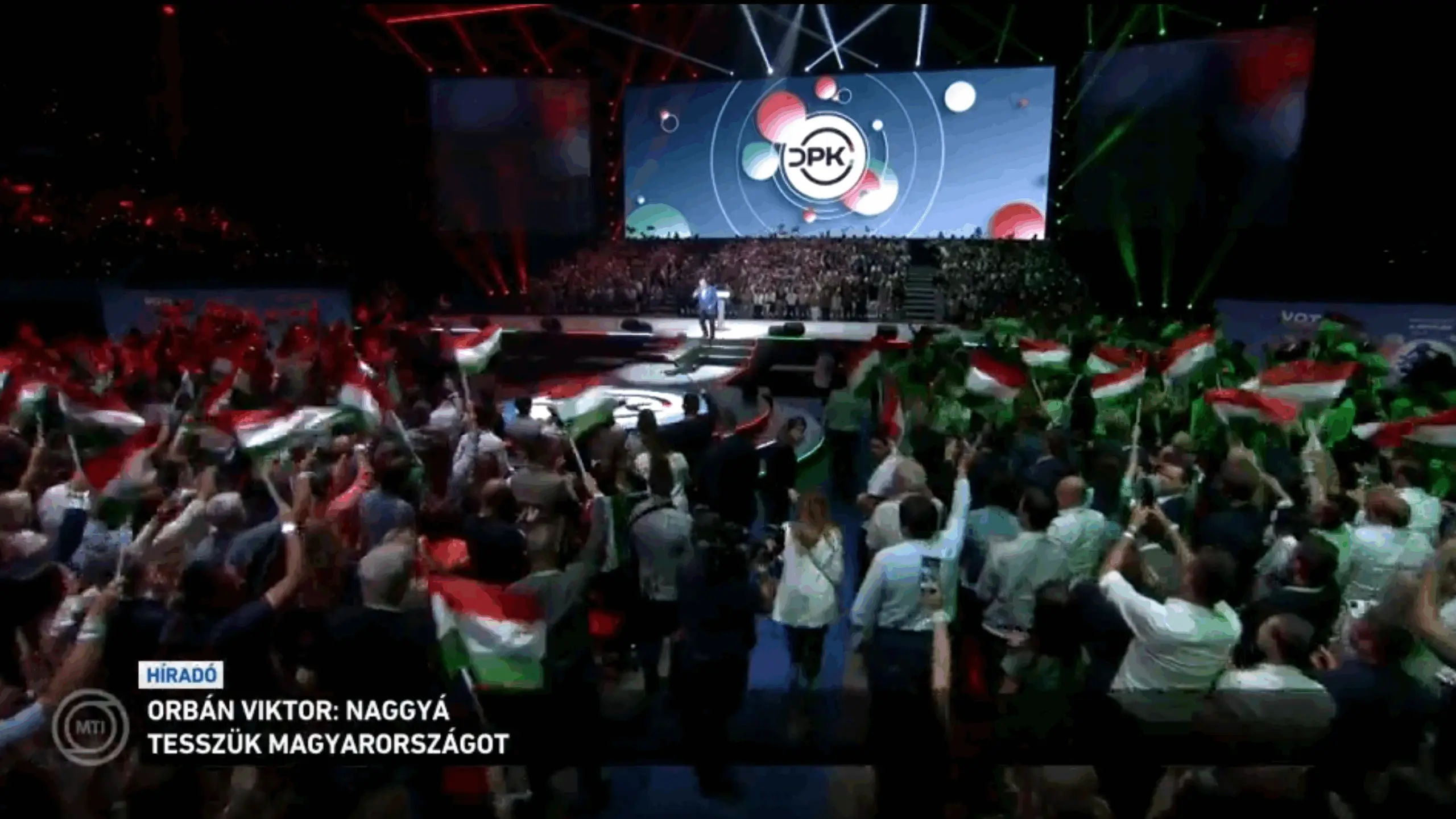 Digital Civic Circles, Orbán Rede in Budapest, Photo: MTI