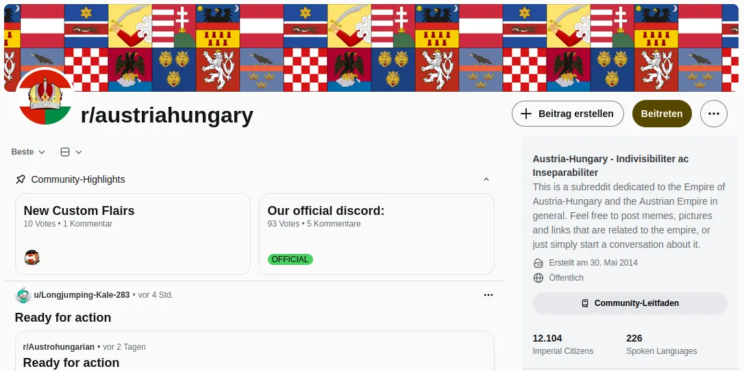 r/austrtiahungary Landingpage