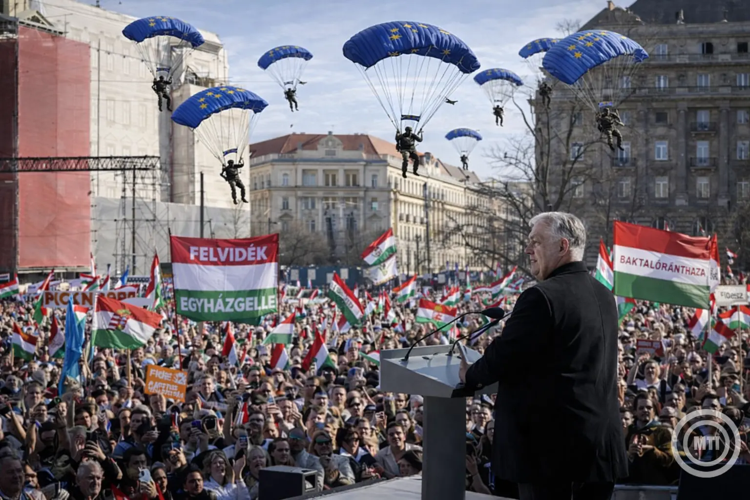 Orban Rede am 15.03.2026 Satire EU Fallschirmjäger