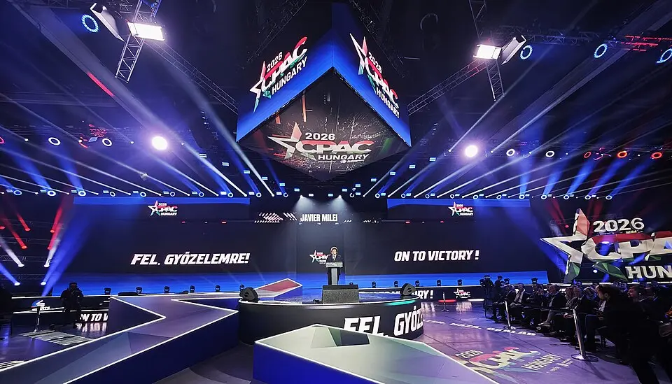 Javier Milei auf der CPAC Budapest 2026