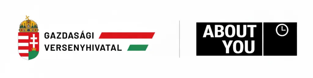 Hungarian Competition Authority (GVH) & About You logos