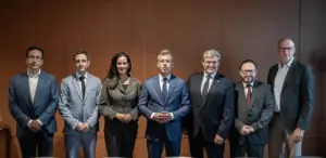 Péter Magyar﻿ with EU Officials