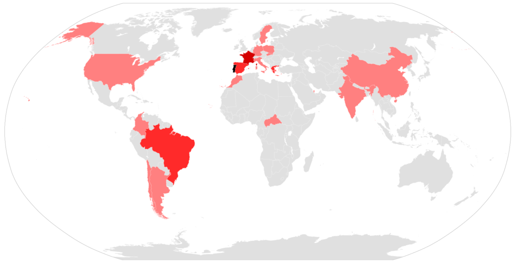 Auslandsreisen von Antonio Costa