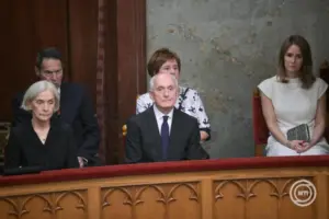 András Baka Angelobung - MTI