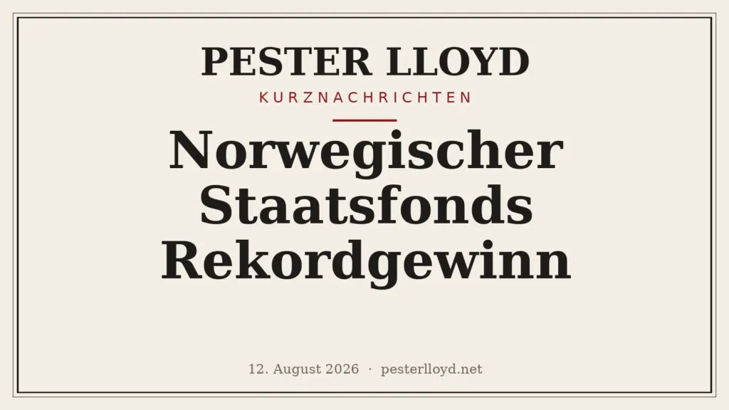 Norwegischer Staatsfonds erzielt Rekordgewinn - Anstieg durch asiatische Tech-Werte
