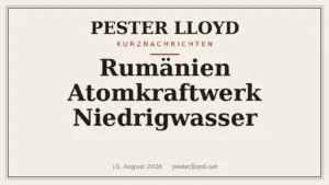 Rumänien schaltet Atomkraftwerk Cernavoda ab – Niedrigwasser legt Reaktor still
