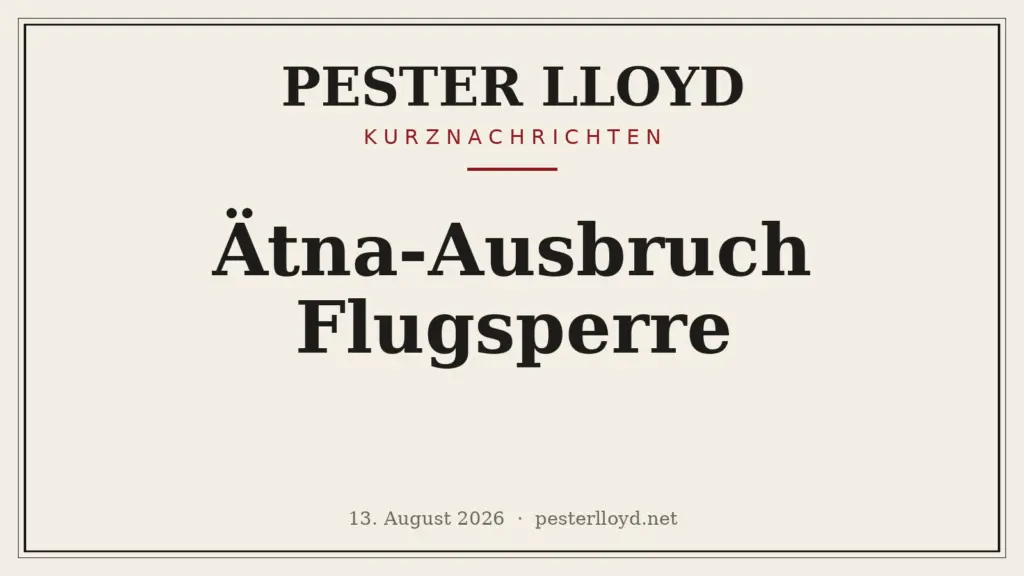 Ätna-Ausbruch legt sizilianischen Flugverkehr lahm