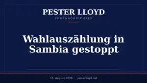 Gewalt stoppt Wahlauszählung in Sambia - Sicherheitslage eskaliert