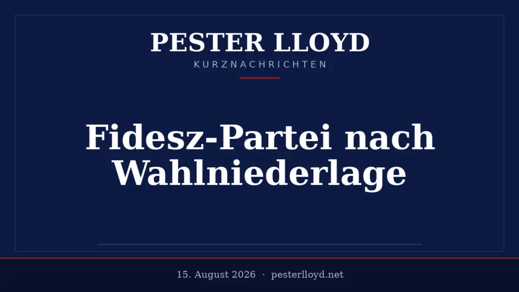 Lázár János auf Mission - Fidesz nach Wahlniederlage im Fokus