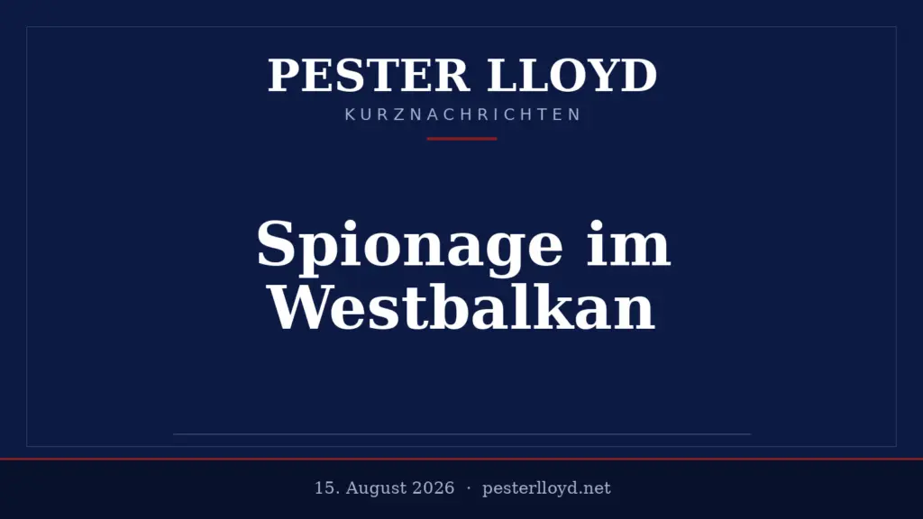 Kosovo verhaftet mutmaßlichen serbischen Spion – Spannungen im Westbalkan
