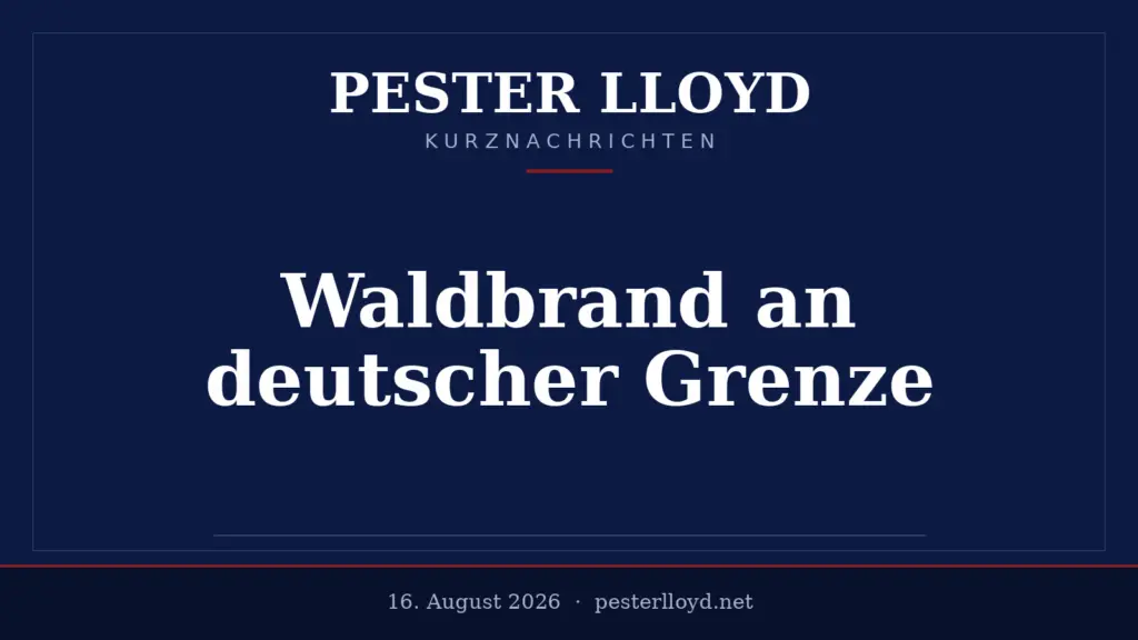 Waldbrand im Hohen Venn - Deutsche Grenzstadt in Gefahr