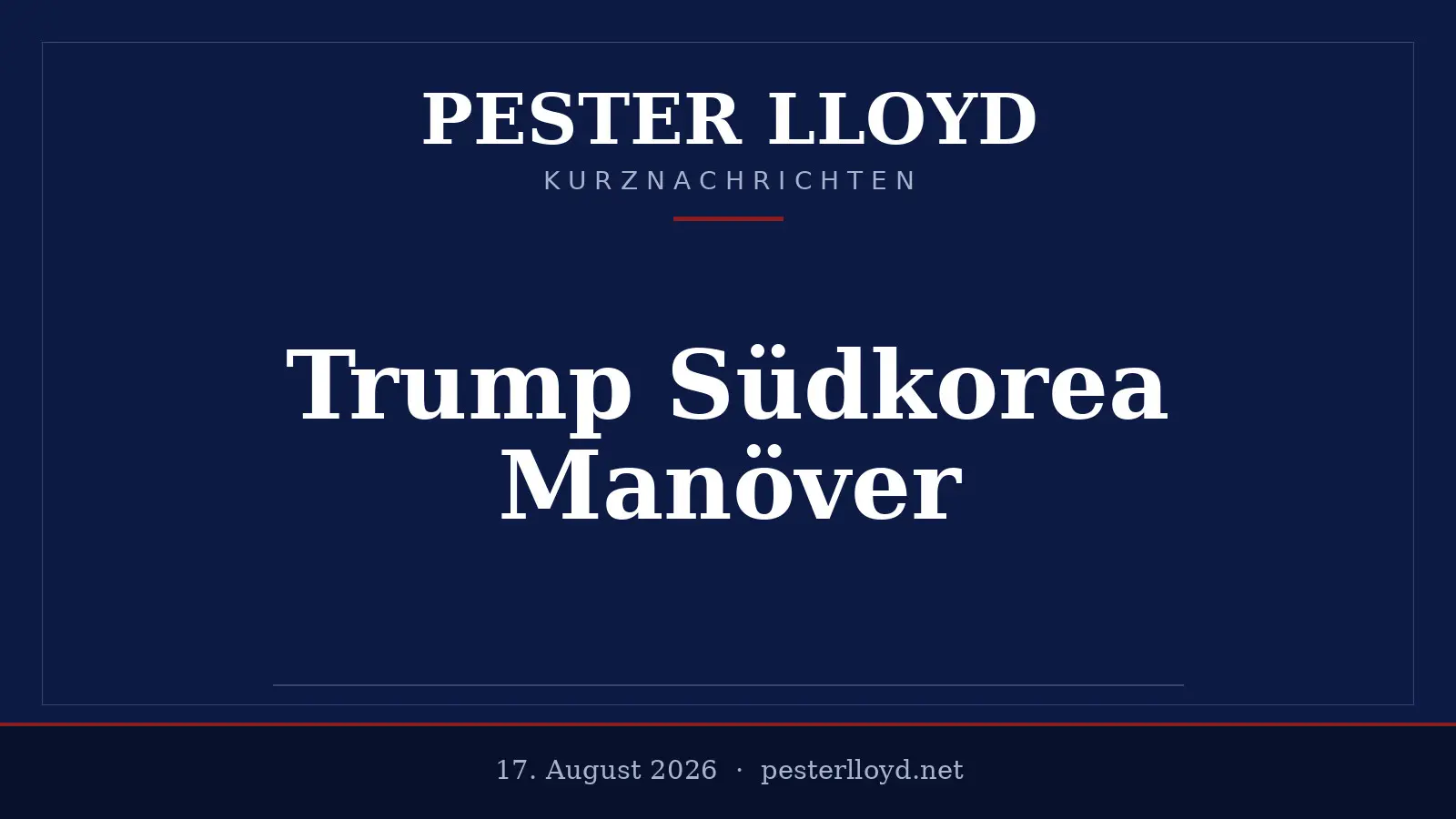 Trump reduziert Militärmanöver mit Südkorea - Spannungen mit Nordkorea bleiben