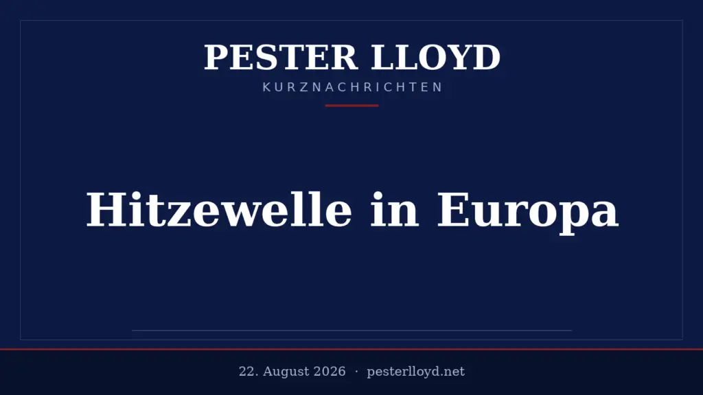 Hitzewelle fordert Tausende Todesopfer in Europa - Klimawandel im Fokus