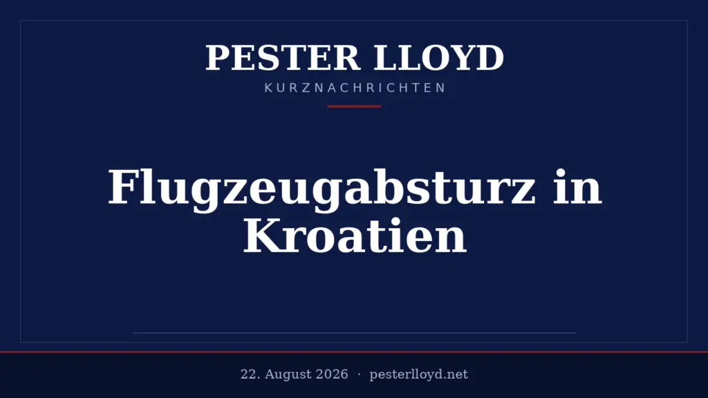 Deutsches Kleinflugzeug stürzt in Kroatien ab - Zwei Todesopfer
