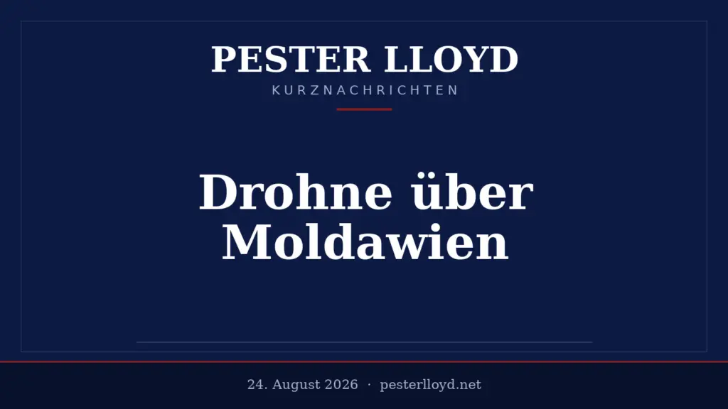 Drohne über Moldawien - Luftraum für 15 Minuten gesperrt