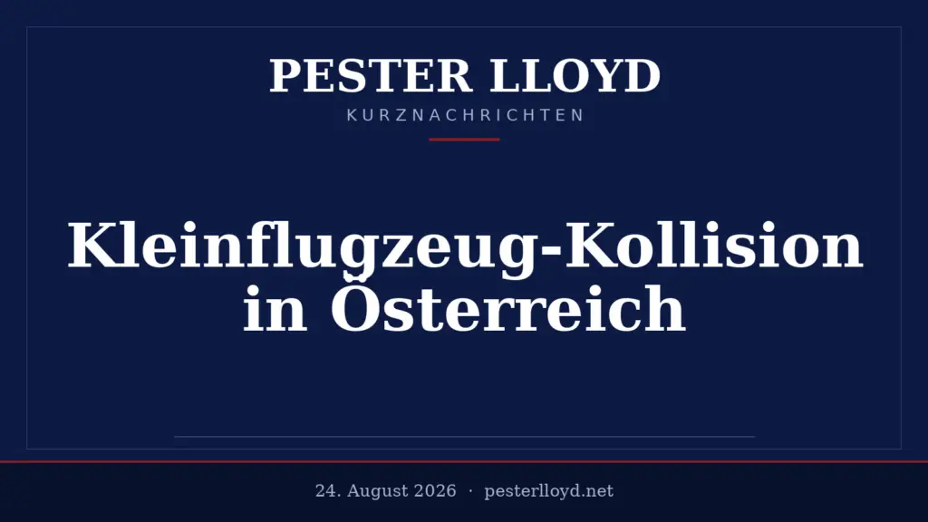 Zwei Kleinflugzeuge kollidieren in Niederösterreich - Zwei Tote