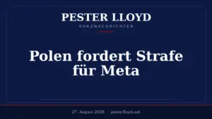Polen fordert Millionenstrafe für Facebook-Mutterkonzern Meta