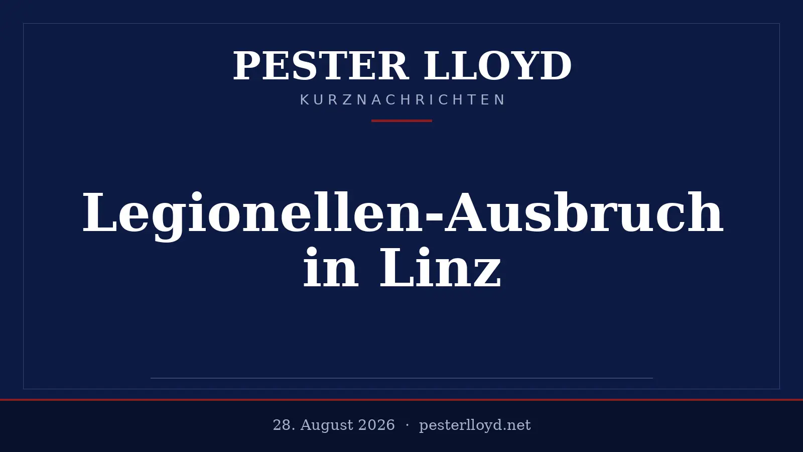 Legionellen-Ausbruch in Linz sorgt für Unruhe - Weiterer Kühlturm betroffen
