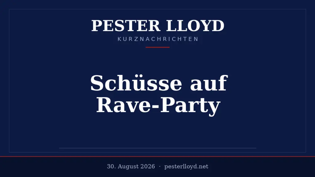 Schüsse bei Rave-Party in der Schweiz - Ein Todesopfer und mehrere Verletzte