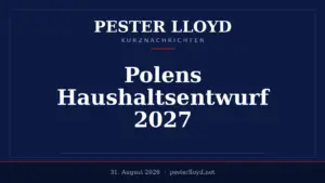 Polens Regierung plant erneutes Defizit von 7,1 % des BIP für 2027