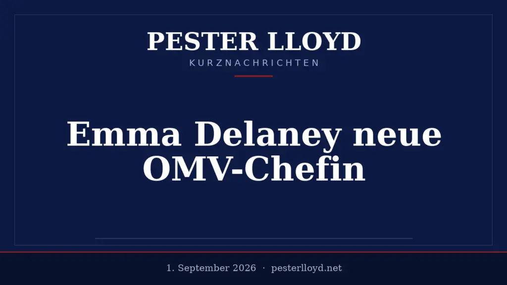 Emma Delaney übernimmt Leitung der OMV - Erste Frau an der Spitze