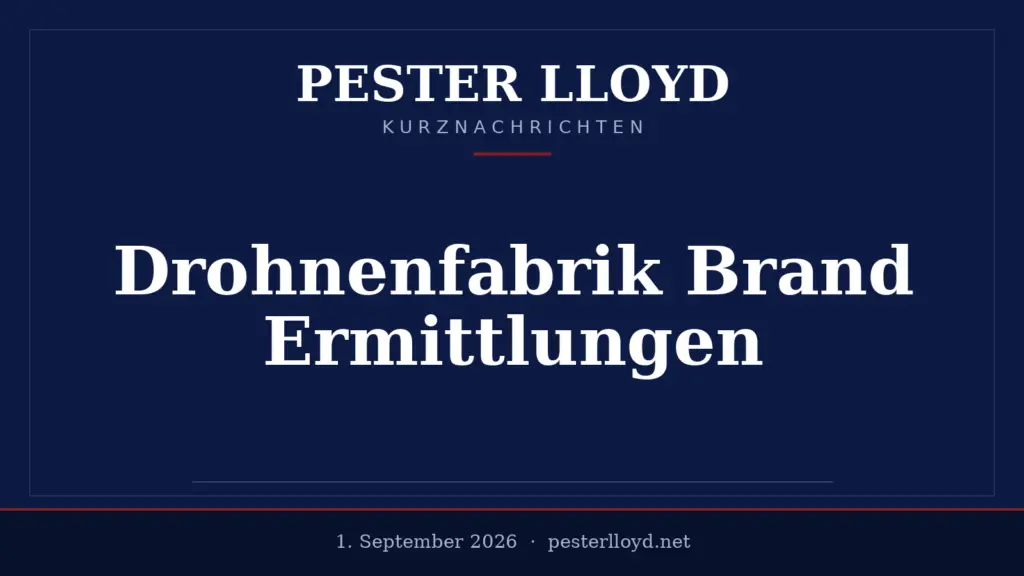 Polnische Ermittlungen nach Brand in Drohnenfabrik