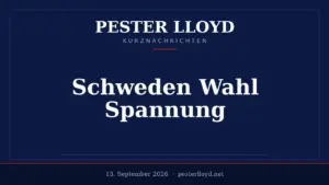 Schweden vor entscheidender Wahl - Linke oder Rechtsruck möglich