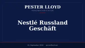 Nestlé plant Fortsetzung seines Russland-Geschäfts trotz internationaler Spannungen